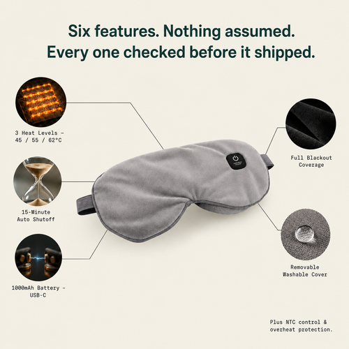 The Deep-Recovery Heated Eye Mask