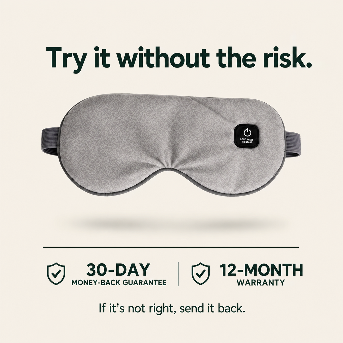 The Deep-Recovery Heated Eye Mask